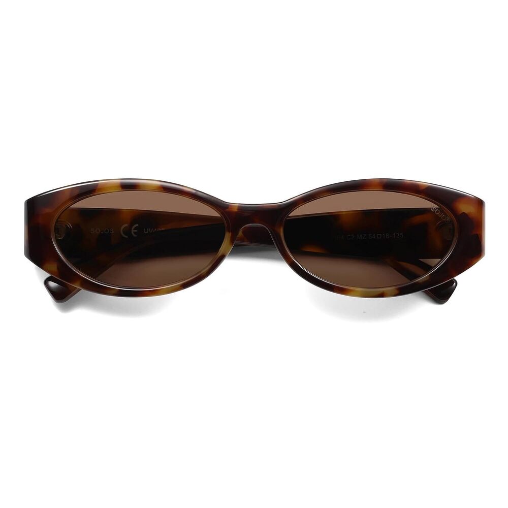 Trendy Oval Polarized Sunglasses Womens Retro Narrow Chic Thin Y2k Sunnies